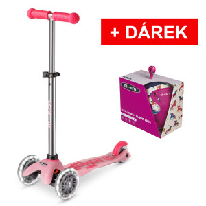 Mini Micro Deluxe Glow LED pink + chrániče