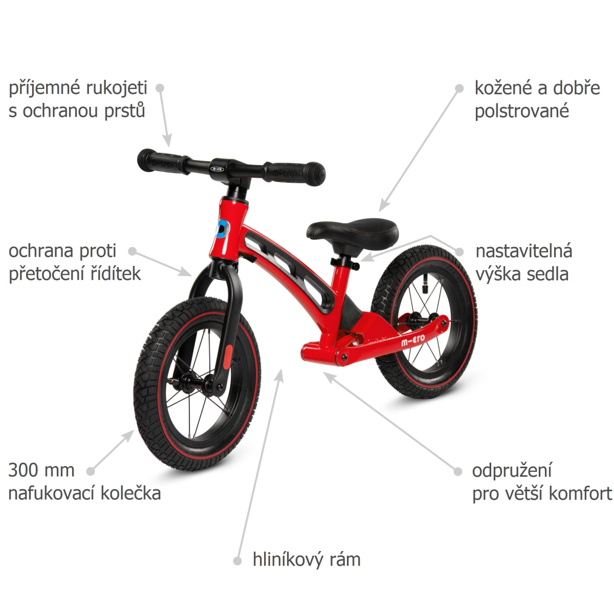 Micro Balance Bike Deluxe Red - 02