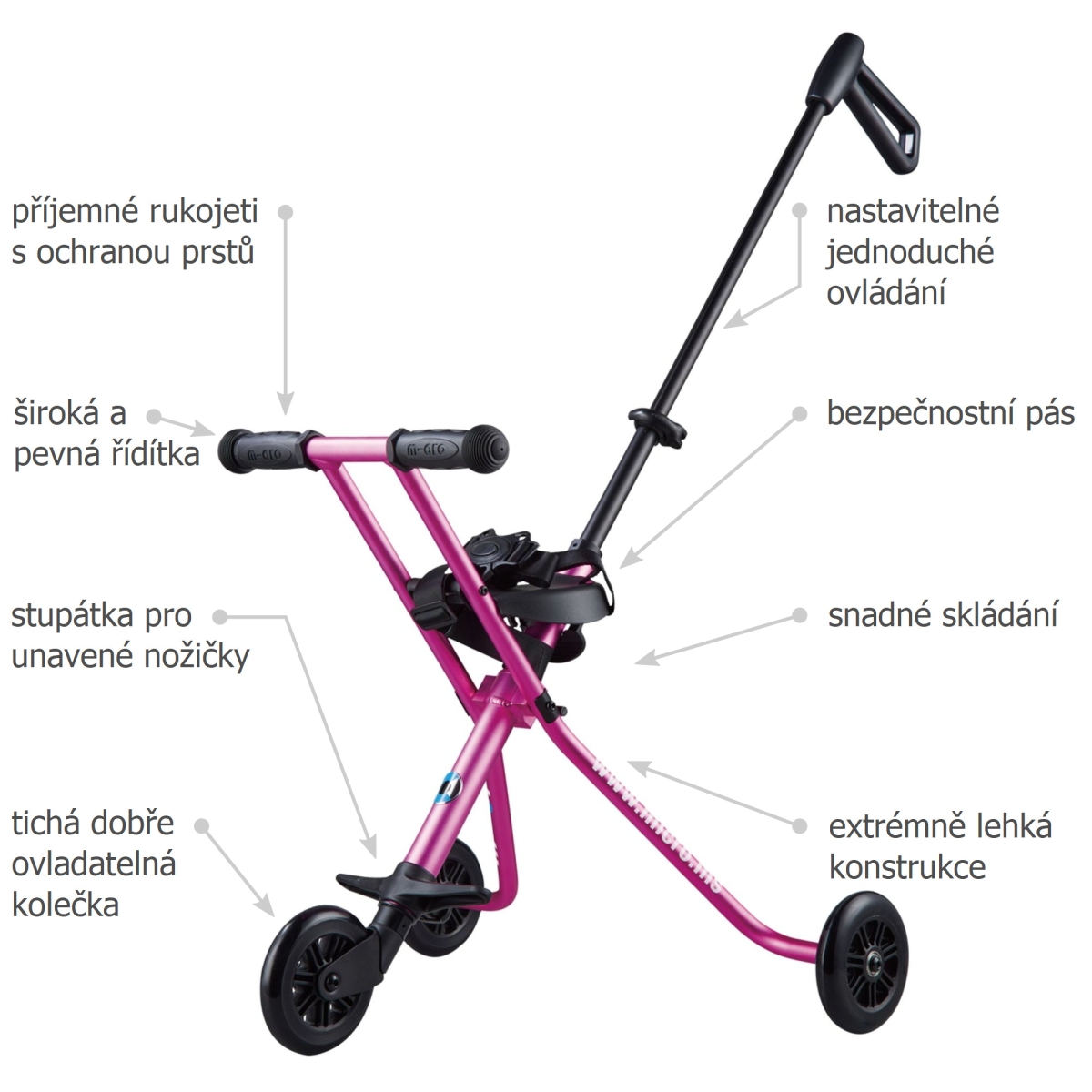 Micro Trike Deluxe Pink - 02